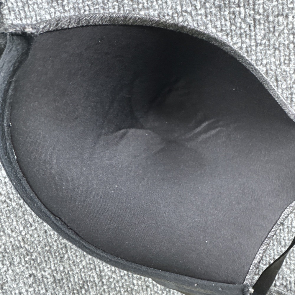Adore Me True Black Gray Bra 36DD Underwire Padded - Picture 7 of 7